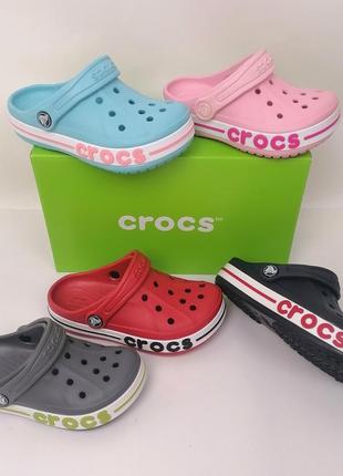 Crocs bayaband дитячі крокси сабо для дівчаток3 фото