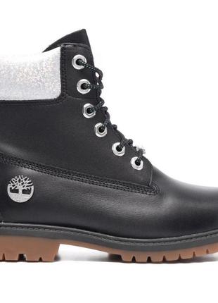 Жіночі, шкіряні черевики *timberland* heritage 6-inch waterproof1 фото