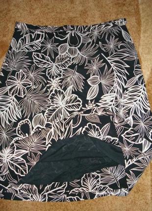 Шикарная фирменная котоновая юбка authentic, размер 422 фото