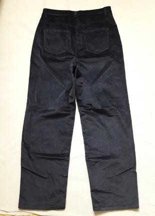 Суперовые велюровые бархатные стрейчевые брюки джинсы с широкими штанинами высокая посадка next2 фото