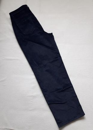 Суперовые велюровые бархатные стрейчевые брюки джинсы с широкими штанинами высокая посадка next3 фото