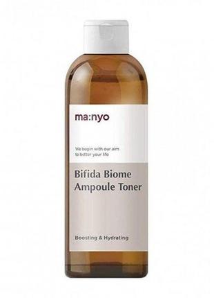 Ампульный укрепляющий тонер с бифидобактериями manyo bifida biome ampoule toner 210 мл1 фото