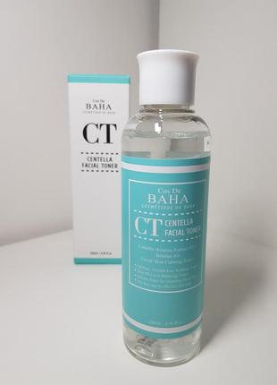 Відновлюючий тонер з центеллой cos de baha ct centella facial toner. 200 ml1 фото