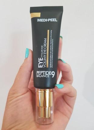 Омолаживающий крем для век с пептидами medi-peel peptide 9 hyaluronic volumy eye cream