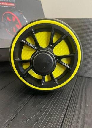 Ролик для пресса, 1 колесо 30 х 16 см, с ковриком