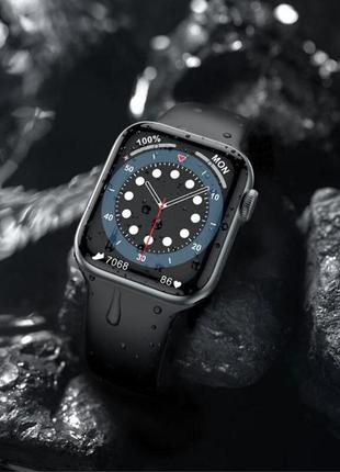 Смарт-часы hoco y1 pro с функцией ответа на звонок smart watch 44 mm black