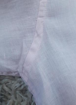 Нежная льняная рубашка с длинным рукавом, италия,  р. м-l3 фото