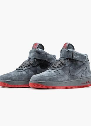 111238015 nike Jordan air force 1 mid grey red 40 45 2550