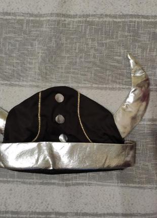 Карнавальний костюм шапка вікінга1 фото