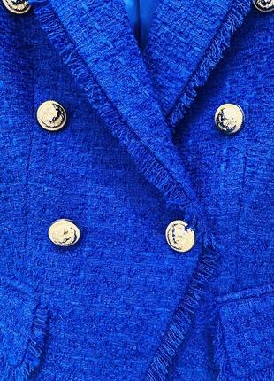 Твидовый пиджак в стиле балмаин balmain5 фото