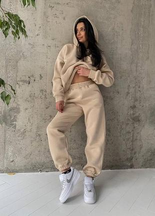 Женский костюм\ Толстовка oversize+джоггеры6 фото