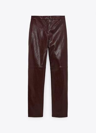 Шкіряні штани zara