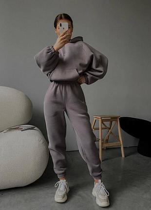 Жіночий костюм // толстовка oversize + джогери