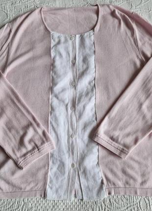 💖💖💖 люксовая трикотажная розовая  блуза рубашка  amina rubinacci10 фото