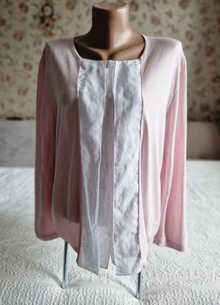 💖💖💖люксова рожева кофта блуза amina rubinacci1 фото