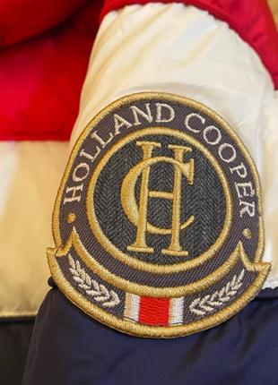 Очень теплый зимний пуховик holland cooper megeve tri-colour jacket. размер s. оригинал8 фото