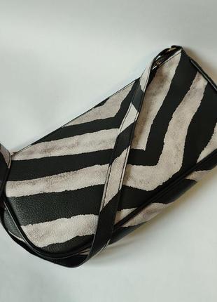 Сумочка багет зебра 7