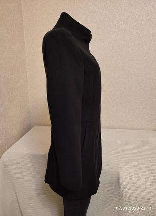 Шикарне базове чорне пальто5 фото