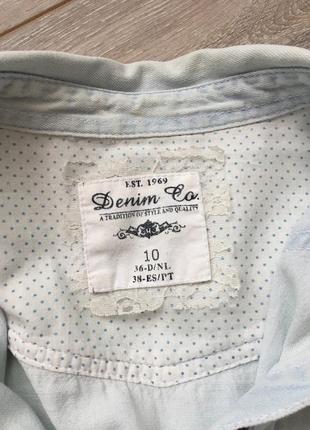 Рубашка джинсова denim co3 фото