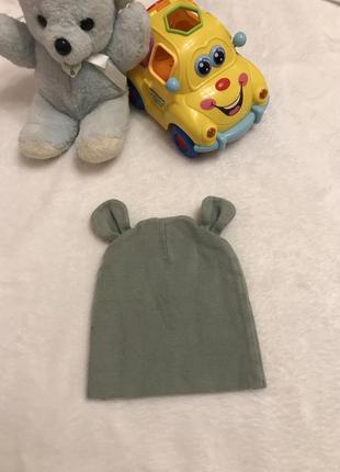 Шапка двостороння подвійна,шапка з вушками,шапка м’яка бавовна