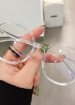 Іміджеві прозорі окуляри з захистом, унісекс1 фото