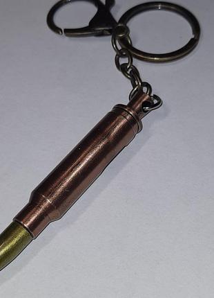 Брелок открывашка с карабином металлический для ключей или на рюкзак bullet пуля fortnite2 фото