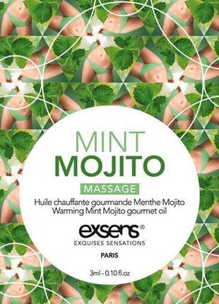 Пробник масажного масла exsens mojito 3мл (so2376)