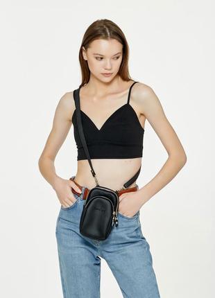 Жіноча сумка sambag modena — чорна