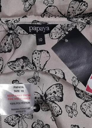 Милое платье-халат в бабочки от papaya р.м uk105 фото
