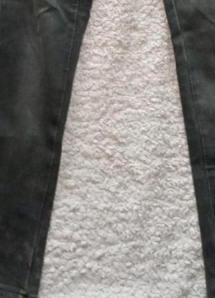 Чоловічі фірмові джинці, чорно-графітові, зимові7 фото