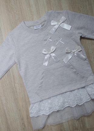 Супер классная кофта з фатином и бантиками