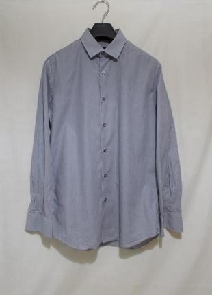 Сорочка біло-фіолетова смужка 'paul smith' 46-48р