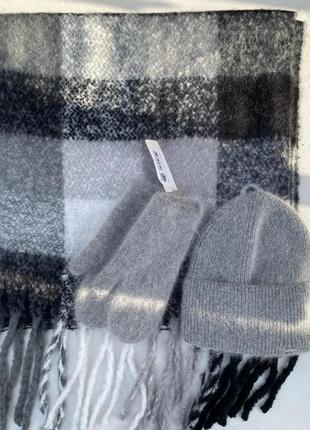 🤍🖤базовый стильный зимний шарф / дреды 🤍🖤7 фото