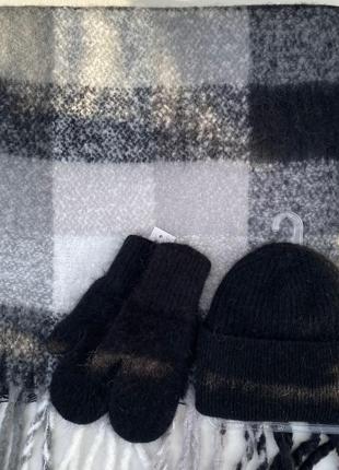 🤍🖤базовый стильный зимний шарф / дреды 🤍🖤8 фото