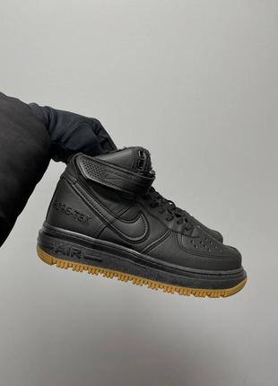 Зимові кросівки nike air force 1 gore-tex boot black fur3 фото