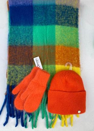 🧡яскравий теплий зимовий шарф/дреди 💛