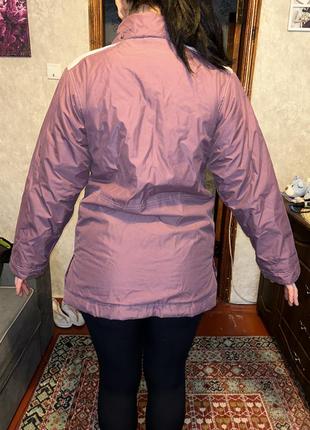 Куртка вітровка лижна жіноча зимова зима фіолет2 фото