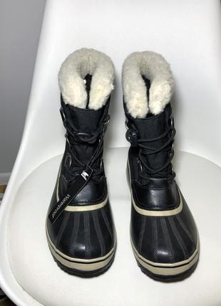 Зимние сапоги sorel waterprool р. 38, 23.5 см. очень теплые новые