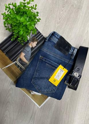 New!!!чоловічі джинси відомого бренду,царапані,з ремнем
