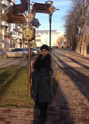 Теплое пальто, мех натуральный