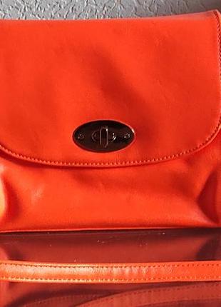 Клатч мякий помаранчевий