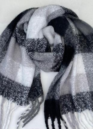 🤍🖤теплый зимний базовый шарф / дреды 🤍🖤