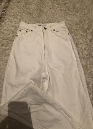 Джинси мом zara білі