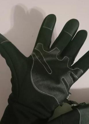 Чоловічі термо перчатки рукавички тактичні спортивні сенсорні термо фліс5 фото