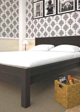 Кровать двоспальная с натурального дерева в спальню тис модерн 9 160*190 сосна