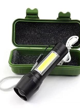 Яркий фонарик аккумуляторный x-balog bl-511 ручной6 фото