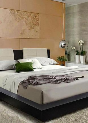 Тахта півтораспальна з натурального дерева в спальню, дитячу агата 140*200 єлісєєвські меблі