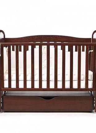 Колиска з дерева для немовлят 15 горіх верес