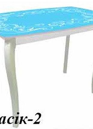 Стіл обідній на дерев'яних опорах фарбування дкс-класік-2 антонік