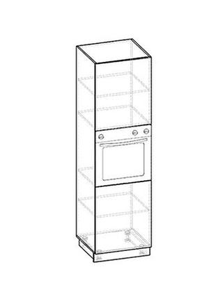 Пенал великий в кухню з дсп i мдф пвдух гамма супермат мебель сервіс